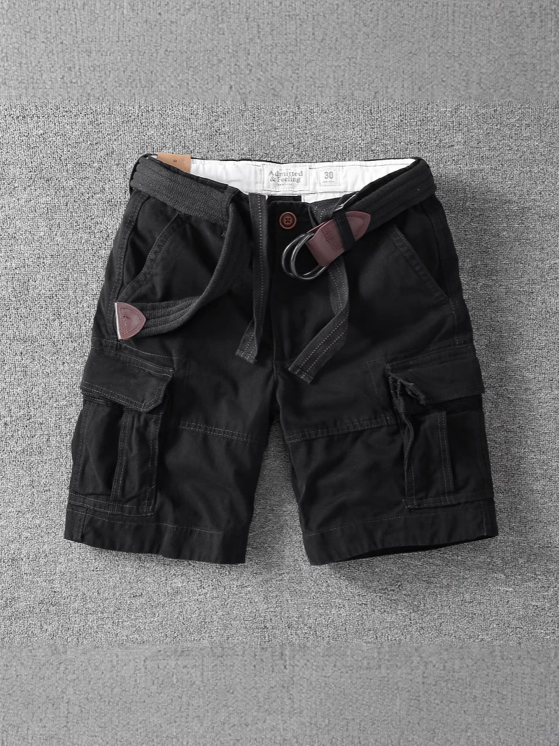 25 nuevos pantalones cortos casuales de verano de algodón sueltos pantalones de camuflaje para hombres jóvenes pantalones rectos fabricantes al por mayor