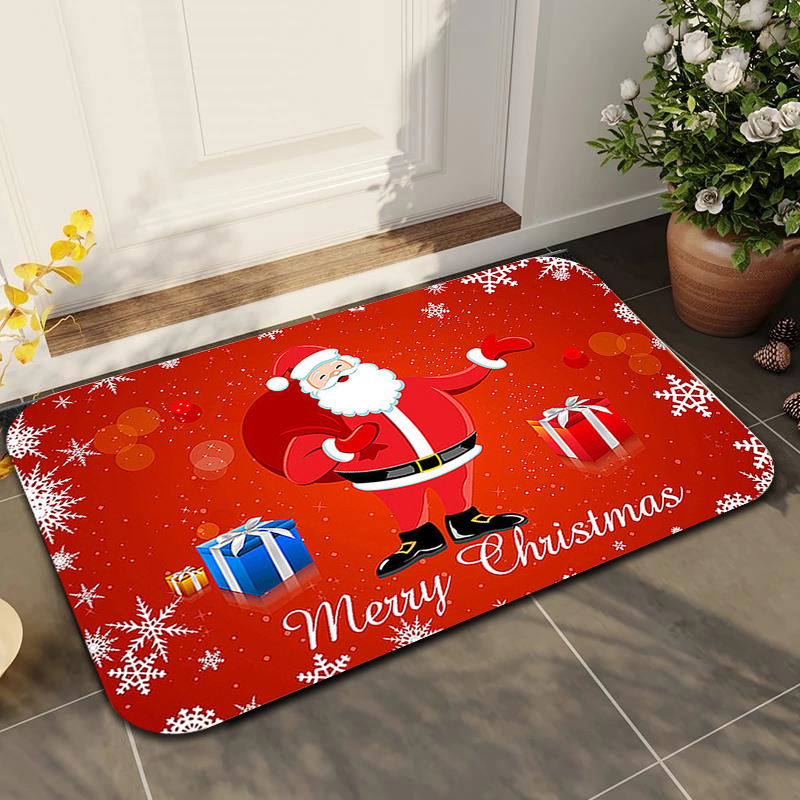 Alfombra de piso de payaso verde transfronteriza Grinch Navidad alfombra de puerta decorativa alfombra de piso al aire libre alfombra de vacaciones de Navidad