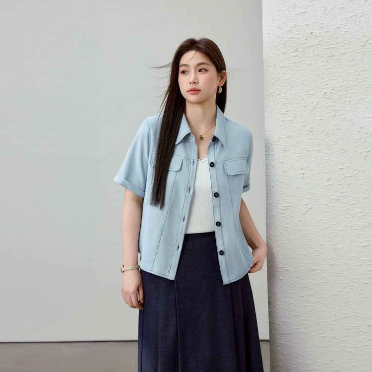 [Модная шикарная универсальная короткая куртка в корейском стиле] Xianlixiu, женская одежда больших размеров, толстая мм, 2025, летний новый стиль