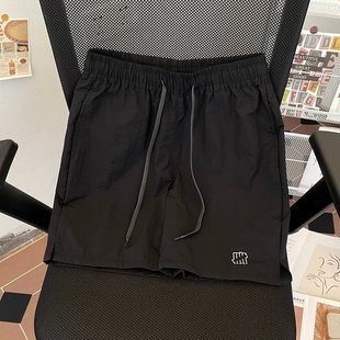 Summer Outdoor Mountain Solid Color Shorts Men's Trendy Brand Fashion Quick-drying Loose Casual Beach Pants Sports Men