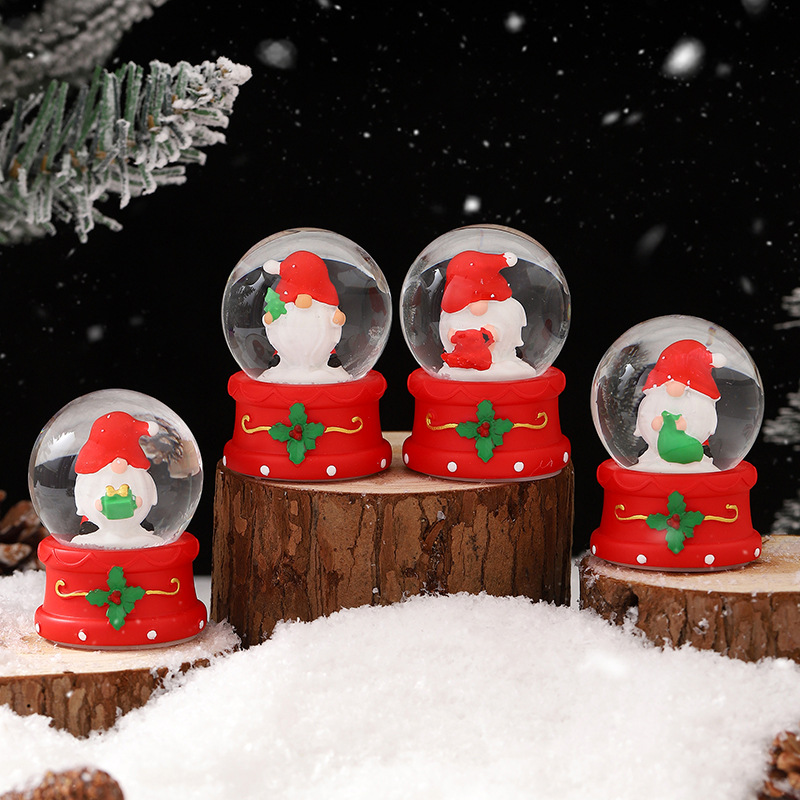 Varias Bolas de Cristal Luminosas con Diseños Creativos y de Dibujos Animados, Adornos Decorativos de Gran Venta, Regalo para Fiestas, con Luz, Mayorista