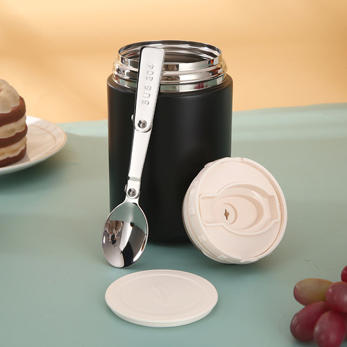 304 stainless steel thermal insulation stew beaker simple large capacity stew kettle with handle vacuum portable stew pot wholesale
