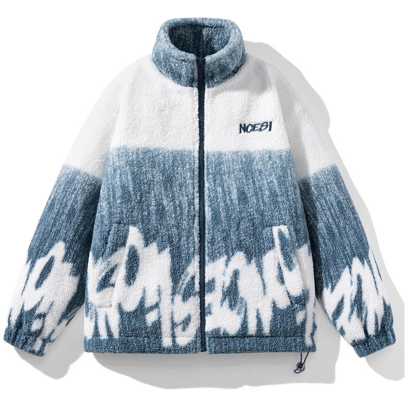 Herrenbekleidung Lammfelljacke Herrenmantel Winter dicke Fleecejacke Jugendstil Seidenbaumwolljacke Herren_voghion.com