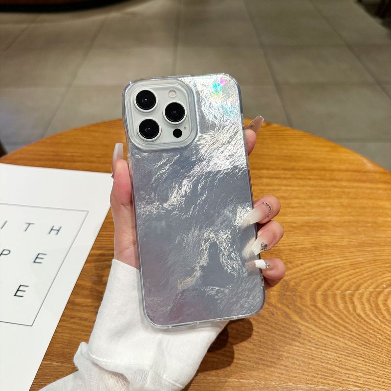 Apple 15 大穴羽糸携帯電話ケース iphone14 水の波紋 imd 氷河素材塗装保護カバーに適しています|undefined