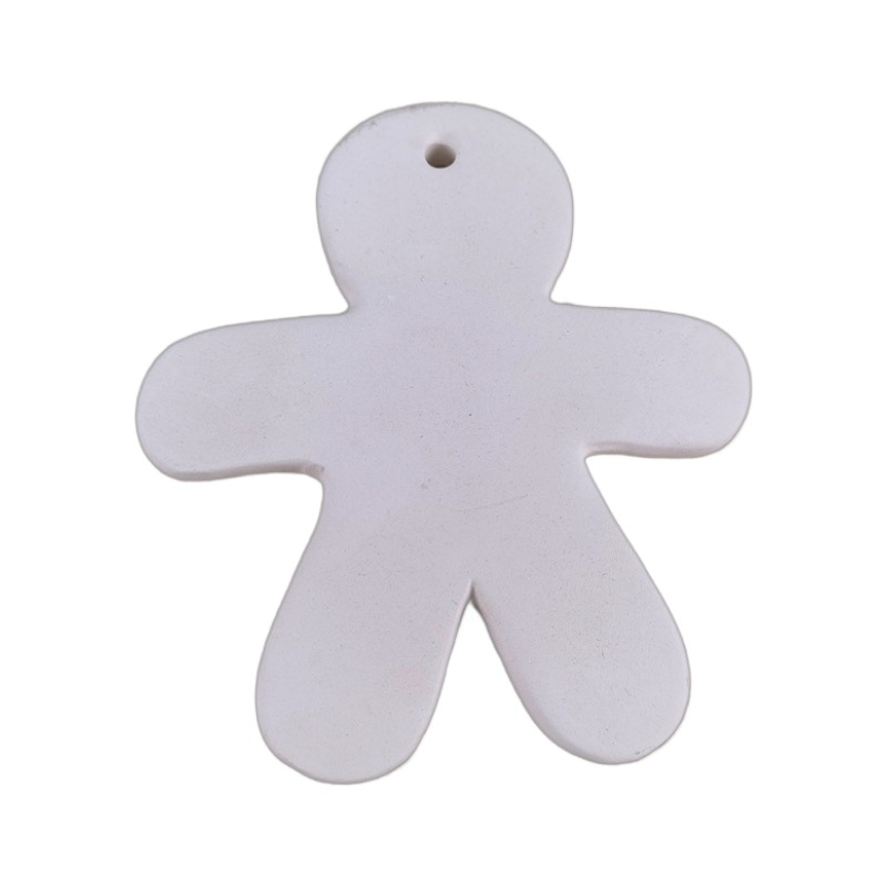 Colgantes de Cerámica en Blanco para Navidad Pintura DIY