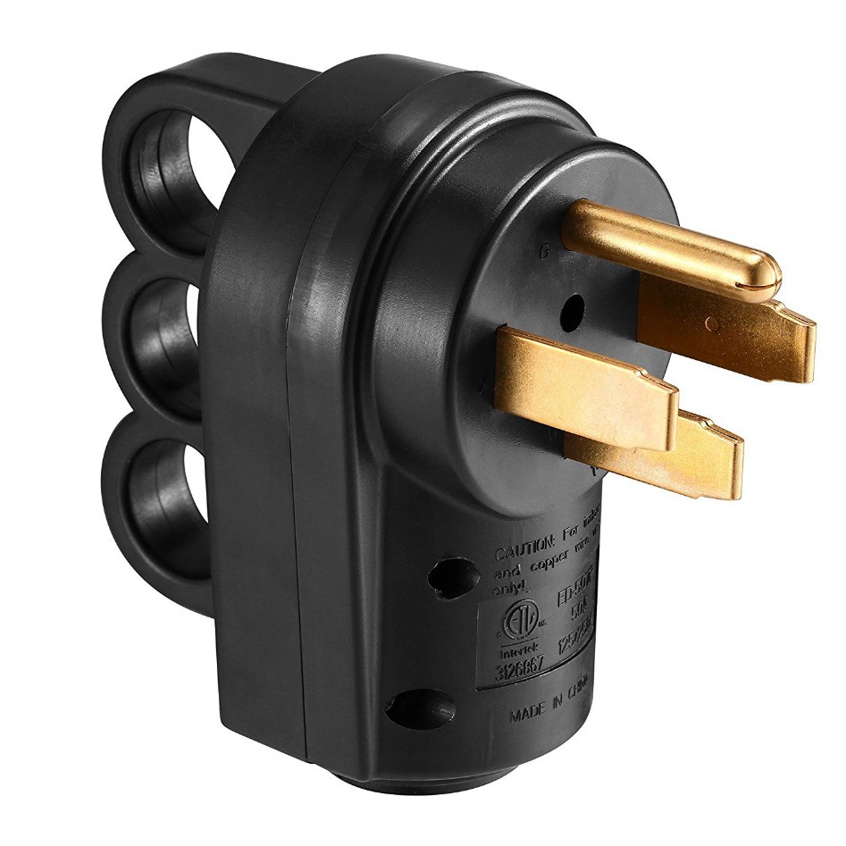 NEMA 14-50P 美式工业插头 50A房车用组装插头