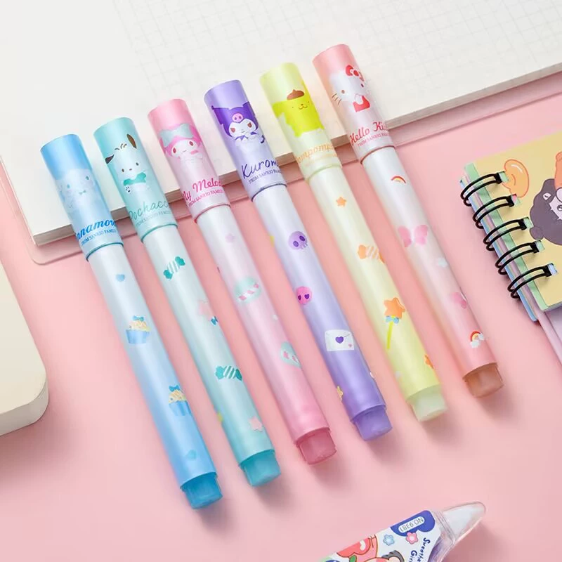 Sanrio, качественный маркер, флуоресцентный, пенал, защита для глаз
