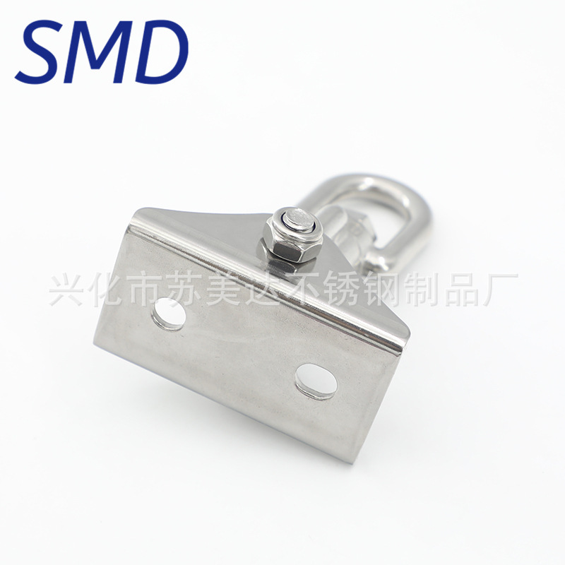 Transfronterizo de acero inoxidable 304 360 ° giratorio columpio al aire libre hamaca silla colgante gancho fijo con cojinete de carga de la cadena