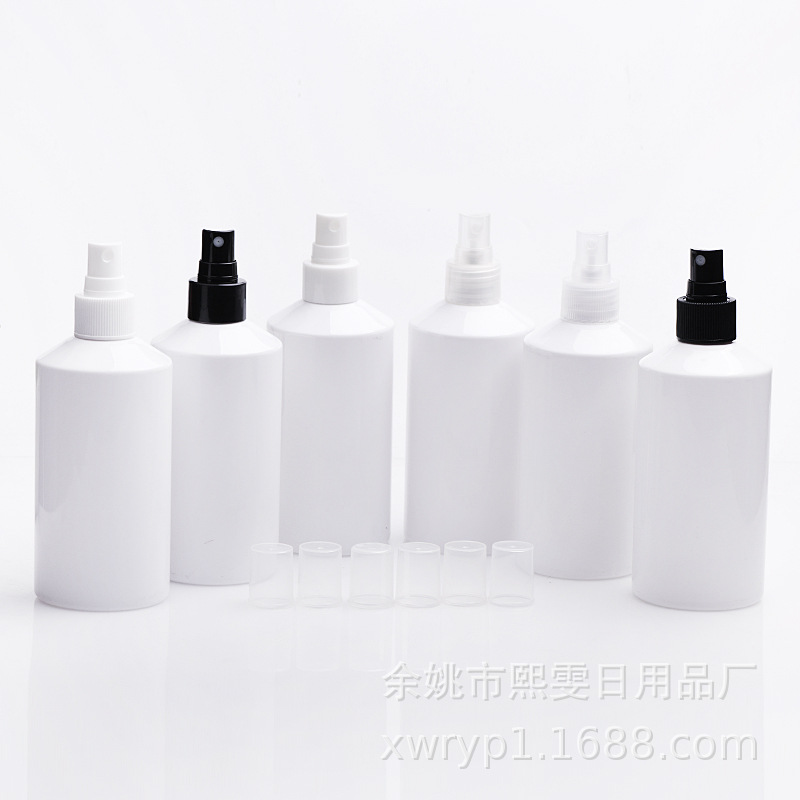 300ml斜肩喷雾瓶配24口半罩喷头化妆水爽肤水补水细雾消毒空瓶