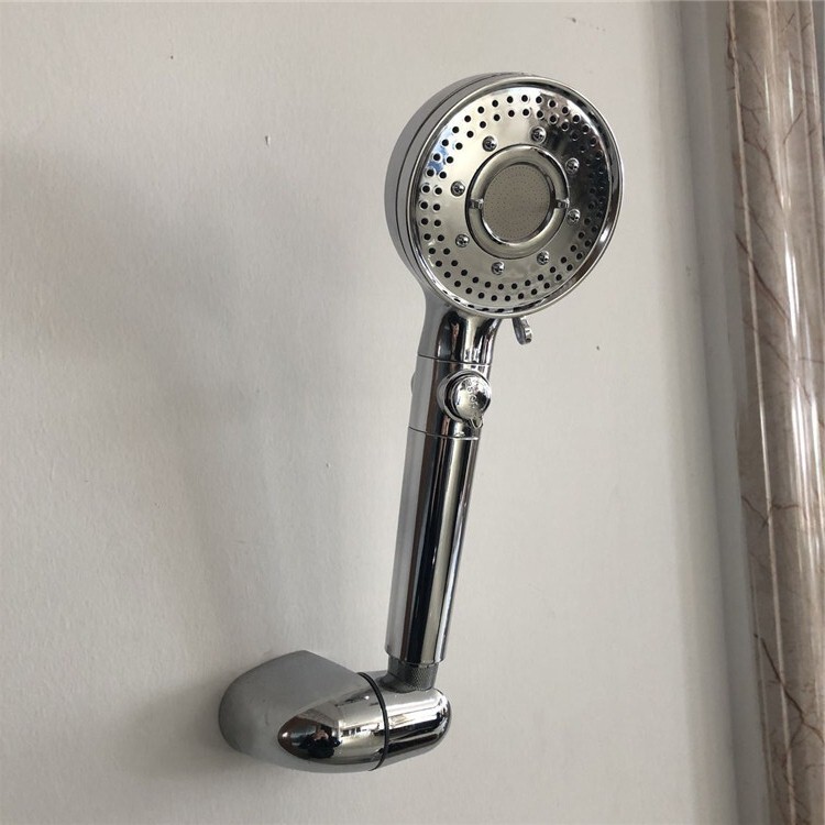 2021 New Three-speed Adjustment Pressurized Electroplated Matt Black Hand Shower Head