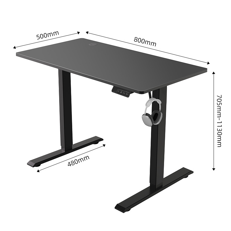 Mesa de elevación eléctrica Mesa de computadora Mesa de escritorio sentada de pie Mesa de escritorio de motor único Mesa de elevación eléctrica Mesa de elevación