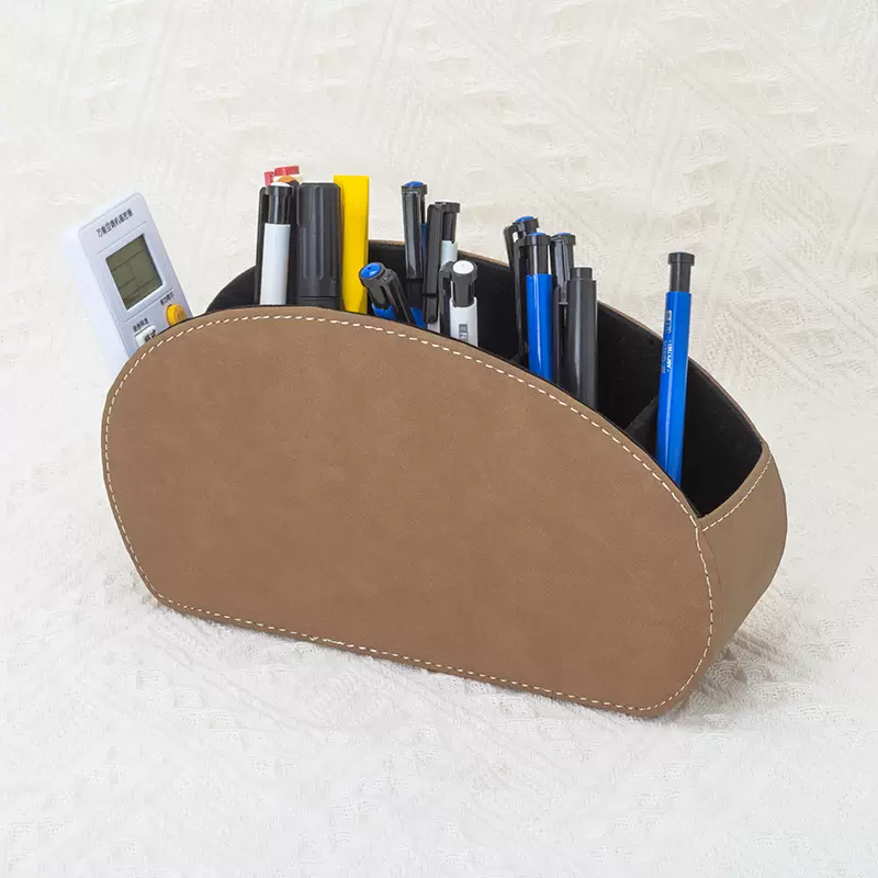 办公遥控器化妆品收纳盒收纳客厅遥控PU盒子家居用品家居桌面收纳