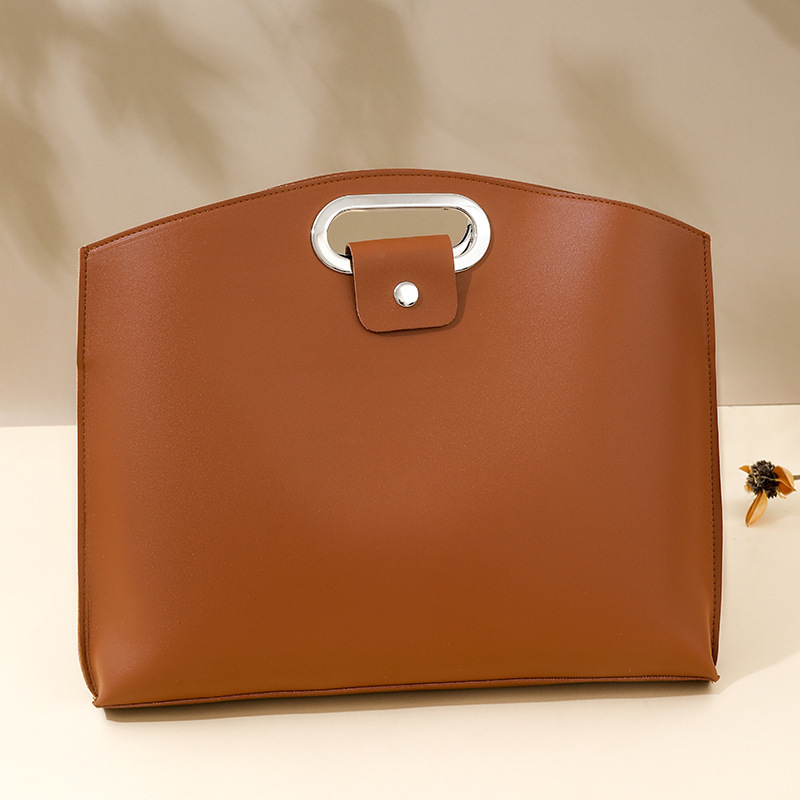 Simple and elegant business-style women's laptop bag, 2026 new trendy fashion large-capacity handbag for work and commuting storage