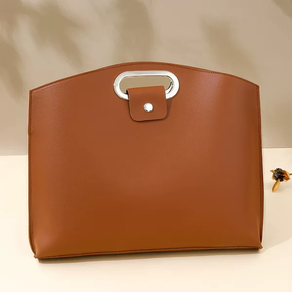 Simple and elegant business-style women's laptop bag, 2026 new trendy fashion large-capacity handbag for work and commuting storage