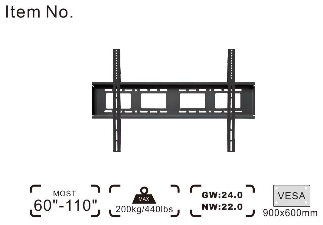 Soporte de TV minorista Soporte de TV Soporte de TV telescópico oscilante Soporte de TV Soporte de 14 pulgadas-120 pulgadas Categoría completa image 17