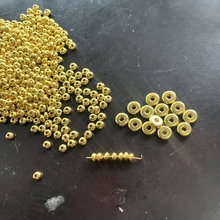 DIY饰品配件 合金手链项链光面扁车轮珠隔珠隔片散珠串珠材料批发