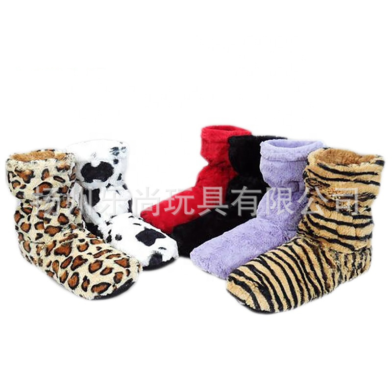 Microwave Oven Heating Filling Heating Particles Insulation Refrigerator Refrigerated Slippers Export European and American Export Slippers Design