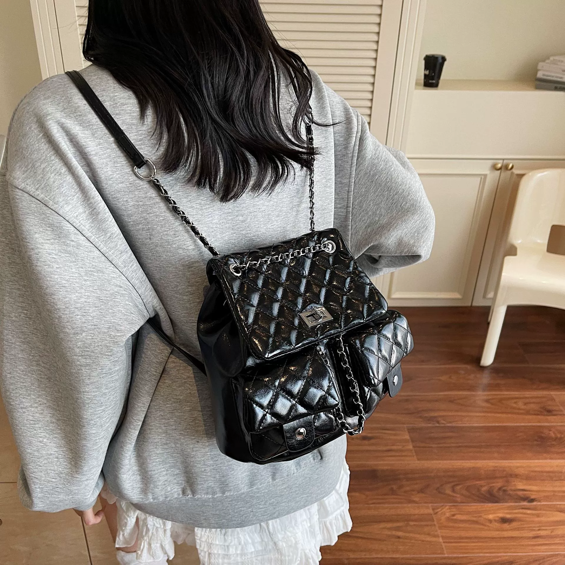 Рюкзак, летняя сумка через плечо, вместительная цепочка, стиль Chanel