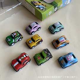 跨境亚马逊儿童卡通合金车套装惯性车回力车幼儿园礼盒装批发益智