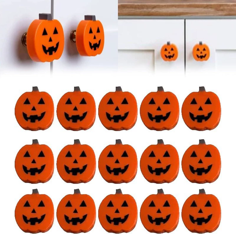 Pumpkin Door Knobs Хэллоуин рождественские украшения тыква дверная ручка защитный чехол для шкафа выдвижной ящик