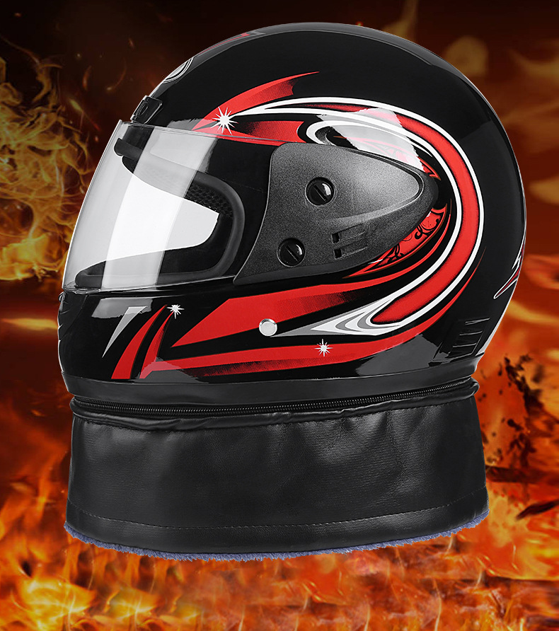 Casco exclusivo transfronterizo de coche eléctrico hombres y mujeres invierno cálido casco completo Four Seasons cubierta completa casco de seguridad de la motocicleta