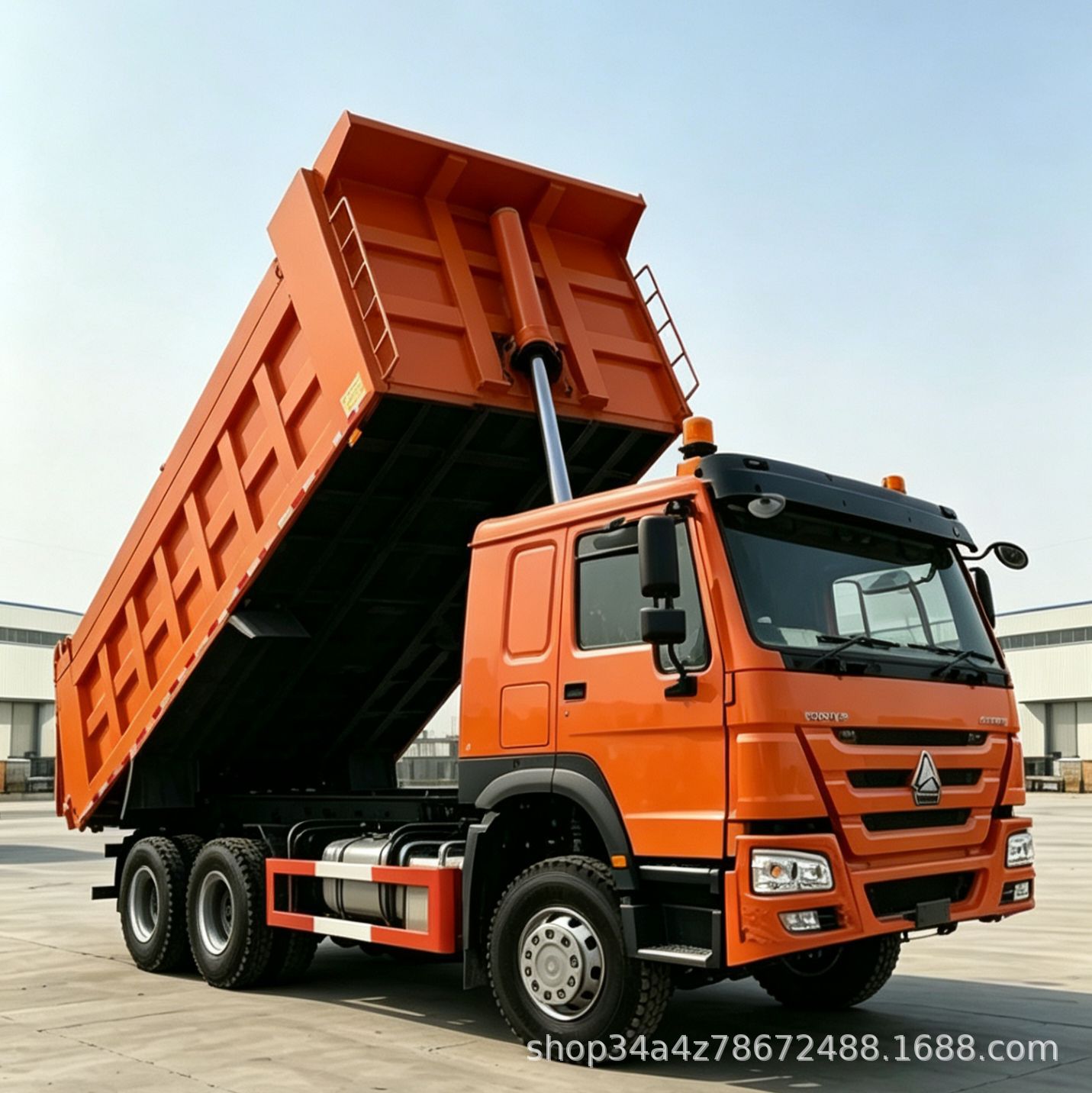 Overseas Howo 6X4 Dump Truck 371 Horsepower Dump Truck Engineering Vehicle Rear Dump Truck Deposit
