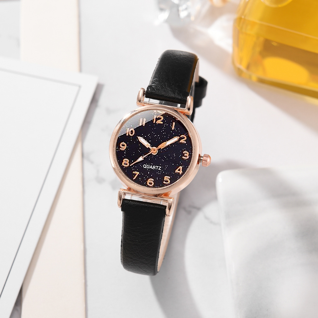 New Ins Disc Casual Women's Watch Fashion All-match Simple Student Quartz Women's Watch Wristwatch Set_voghion.com