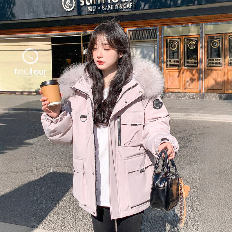 Authentic New Style Workwear Parka down Cotton Jacket for Women, Winter Thickened Warm Hooded Korean Style Petite Authentic New Style Workwear Parka down Cotton Jacket for Women, Winter Thickened Warm Hooded Korean Style Petite