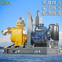 300方防汛排污泵牵引式应急移动排水泵车6寸8寸自吸式强力排涝泵