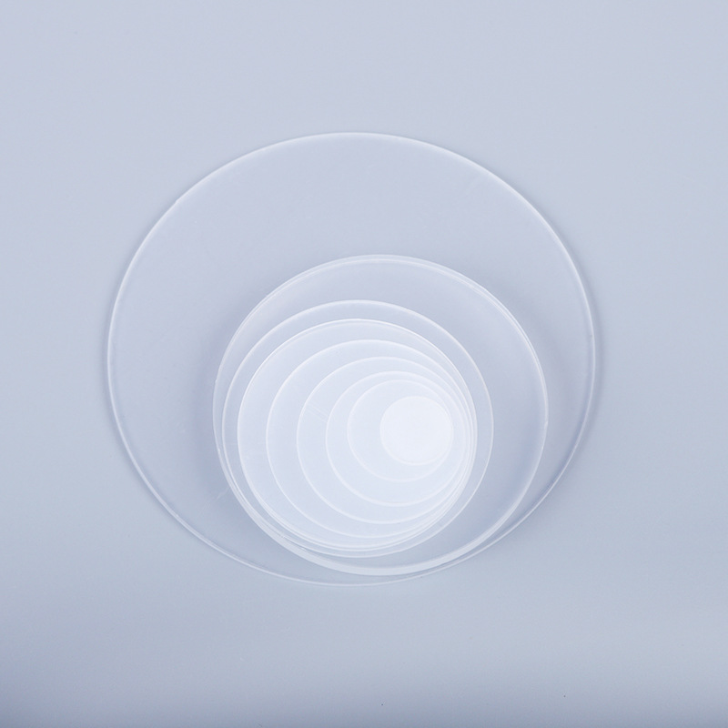 2MM透明亚克力圆形圆盘片圆形底座手工 可diy制作创意软磁贴现货