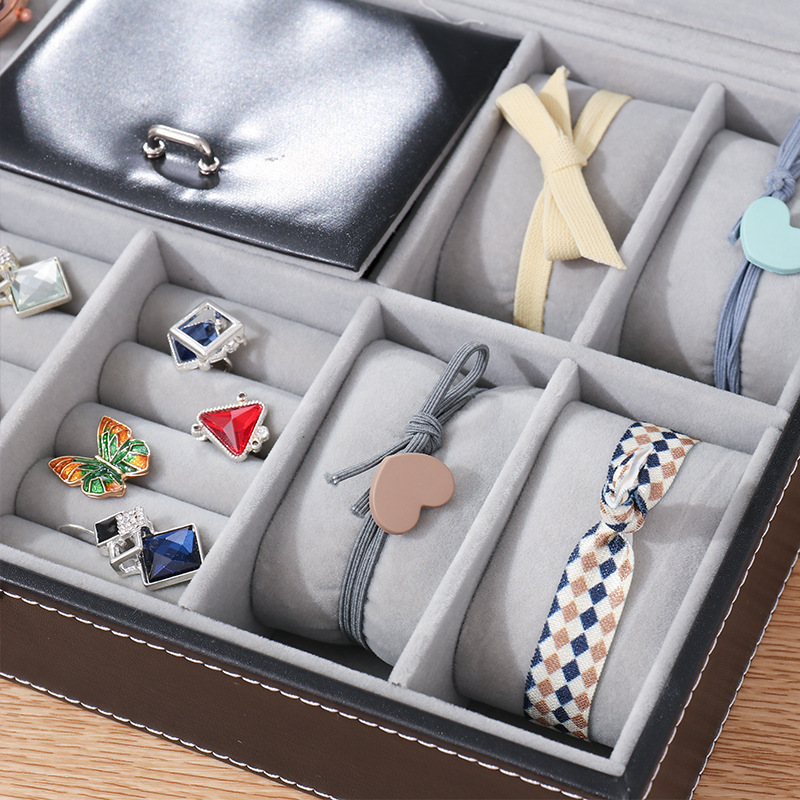 Transfronterizo Amazon venta caliente caja de reloj de cuero caja de regalo multifuncional reloj joyería caja de gafas con cerradura embalaje de regalo