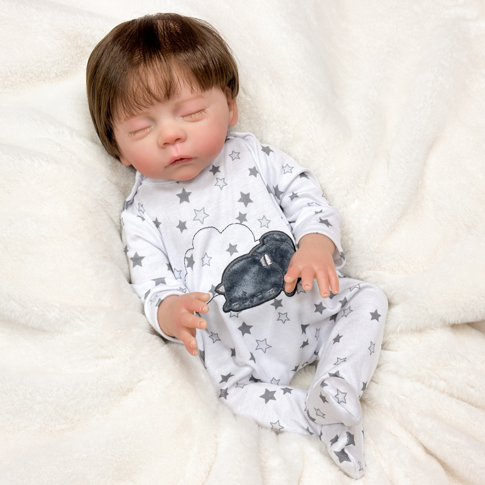 Muñeca de juguete de pulgada entrenamiento tranquilizador para acompañar a jugar pesado, cuñada de la luna de agua puede simular muñeca de enseñanza muñeca de 18 años