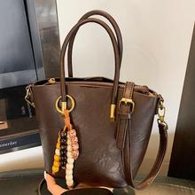 秋季韩版小众复古女大容量2025新款秋季单肩包简约休闲今年流包包