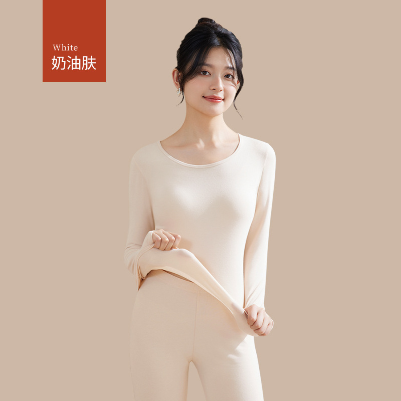 Ropa interior térmica ropa de Otoño de las niñas de algodón de las mujeres pantalones largos traje estudiantes de secundaria tocando fondo de algodón forrado de lana ropa de otoño mujeres