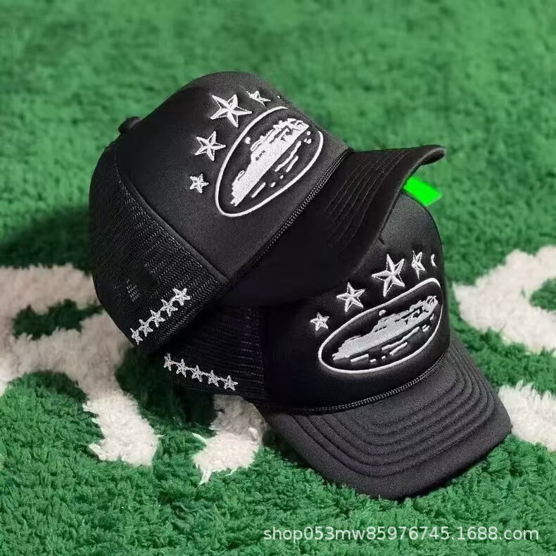 Corte 5 Star Alcatraz Trucker American-Style Trucker Hat, Trendy Brand, Embroidered, Sun Protection Corte 5 Star Alcatraz Trucker American-Style Trucker Hat, Trendy Brand, Embroidered, Sun Protection