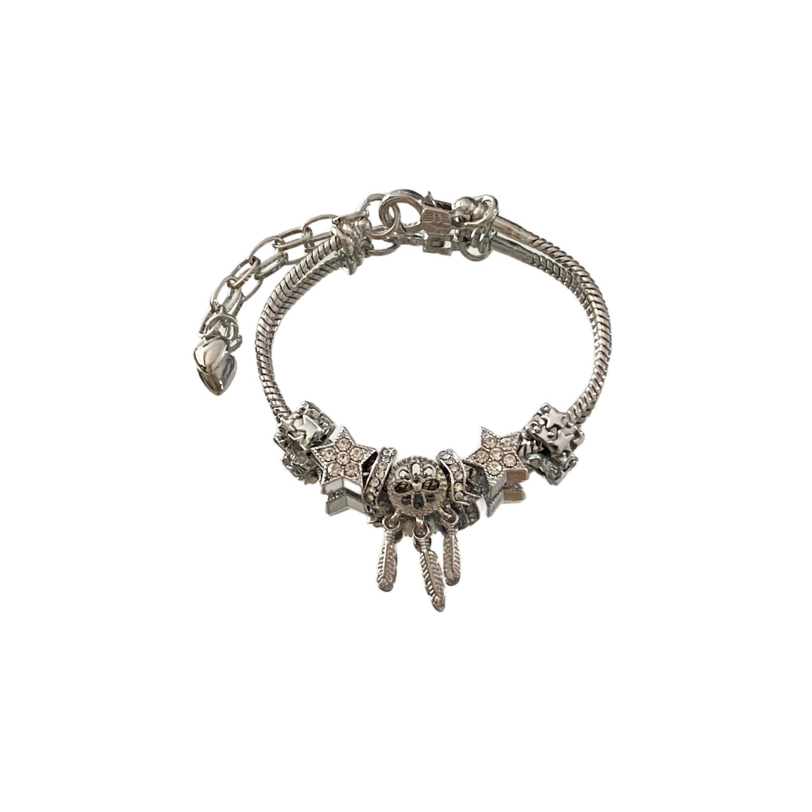Bracelet en perles avec pendentif attrape-rêves queue de poisson_voghion.com