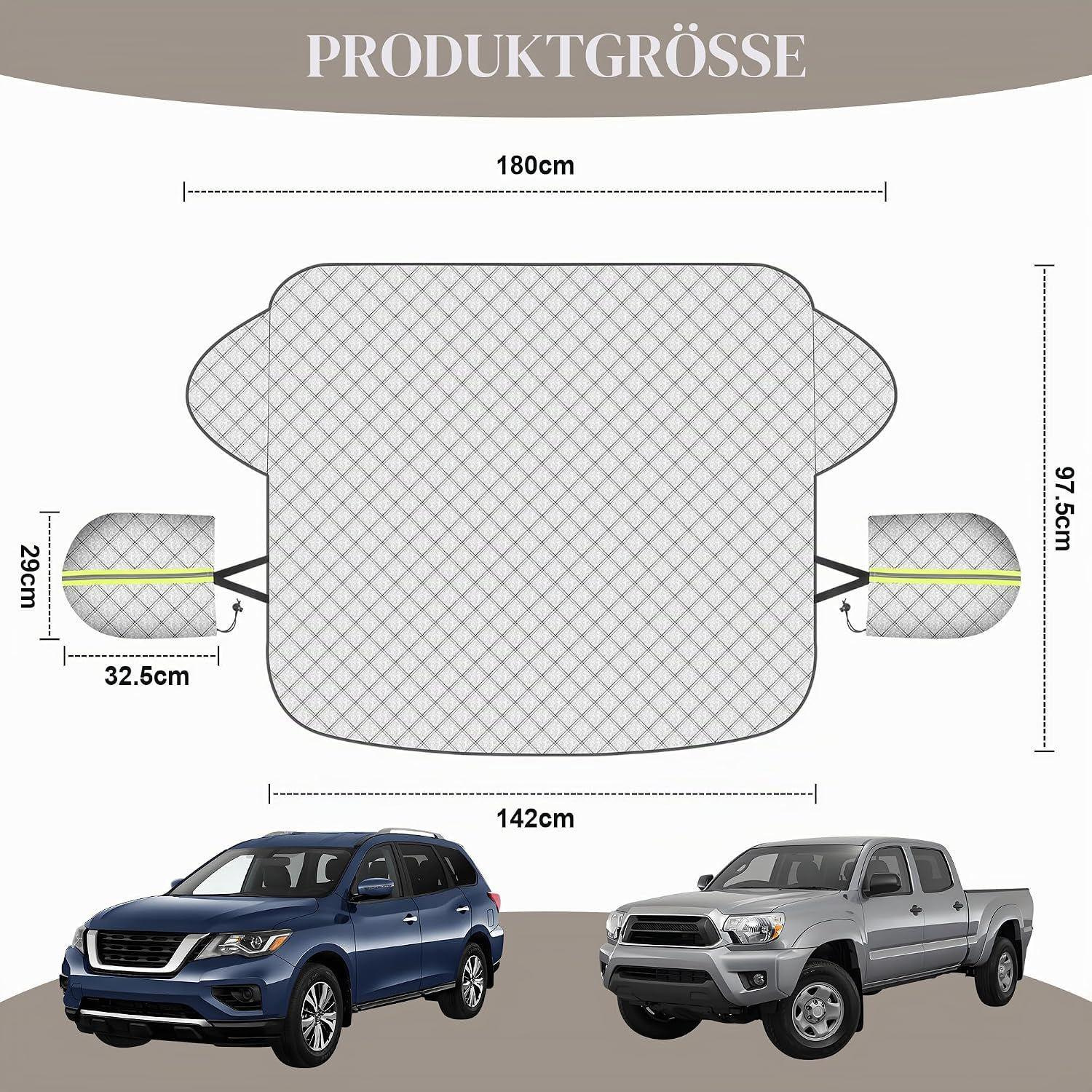 Suministro transfronterizo de fundas para autos, protectores de parabrisas contra la nieve, protectores de nieve para invierno, modelos universales para modelos de autos específicos.
