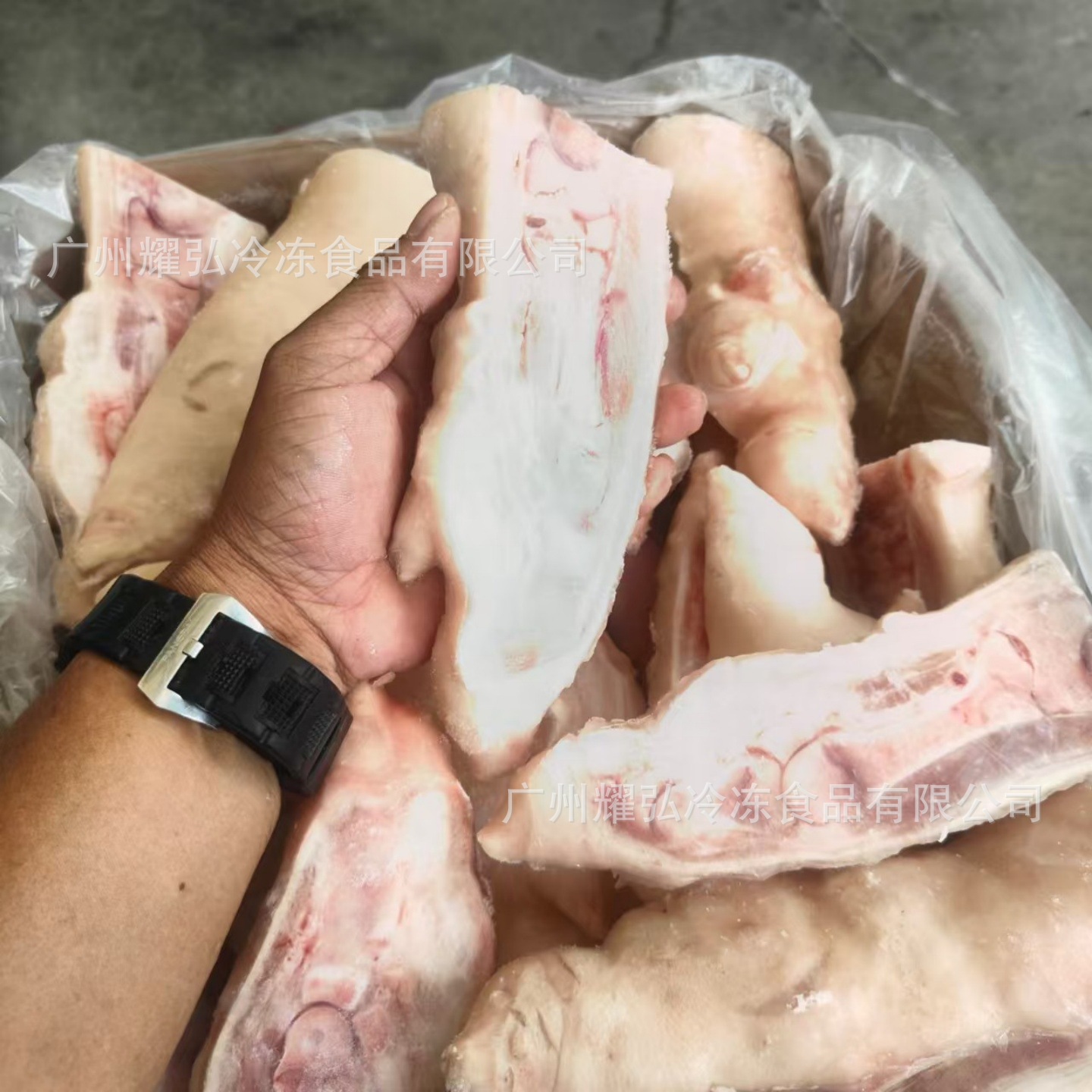 双湘新鲜开边短脚猪蹄20斤/箱切好约26片半边猪脚酱卤红烧猪手边