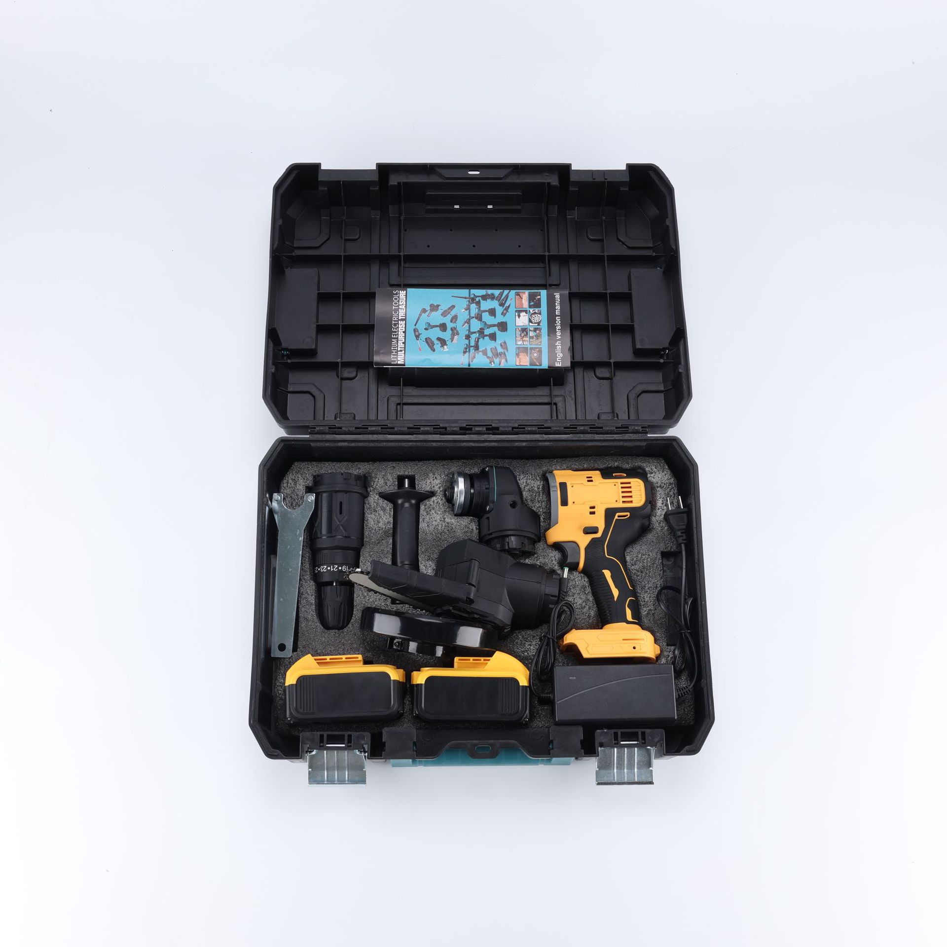 Transfronterizos Li-Electricity multipropósito Li-Electricity comercio exterior recargable sin escobillas herramienta eléctrica multipropósito conjunto de combinación multifuncional