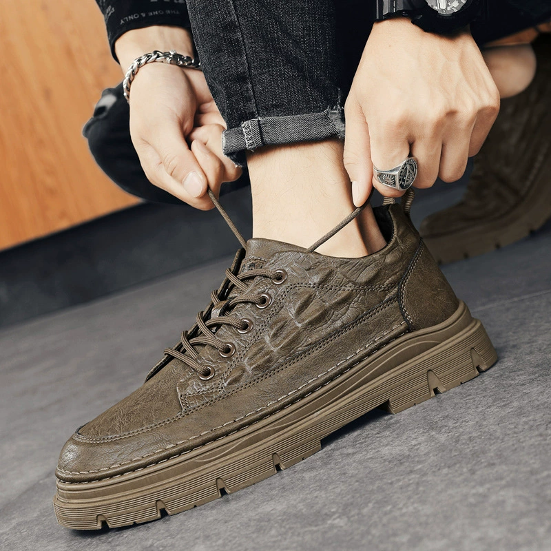 Мужская обувь 2024 новая весенняя повседневная работа по страхованию труда