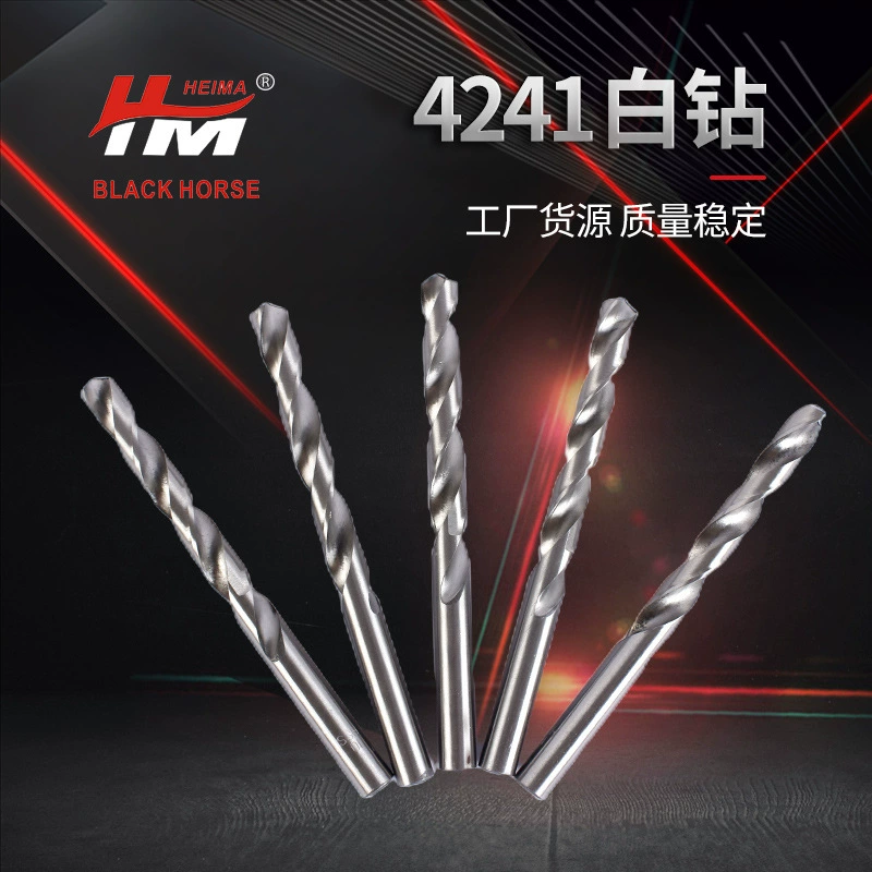 Производитель предлагает оптовые поставки сверл из быстрорежущей стали HSS 4241 с белым краем, прямой рукояткой и рулона, для деревообработки и алюминия.
