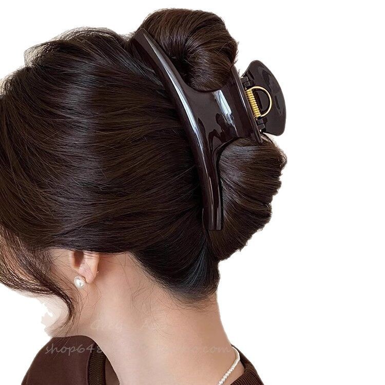 Extra-Large 15cm Hair Clip for Women with Thick Hair, 2026 New Model, Simple Large Size, High-End Feel, Hairpin for the Back of the Head, Shark Clip 5