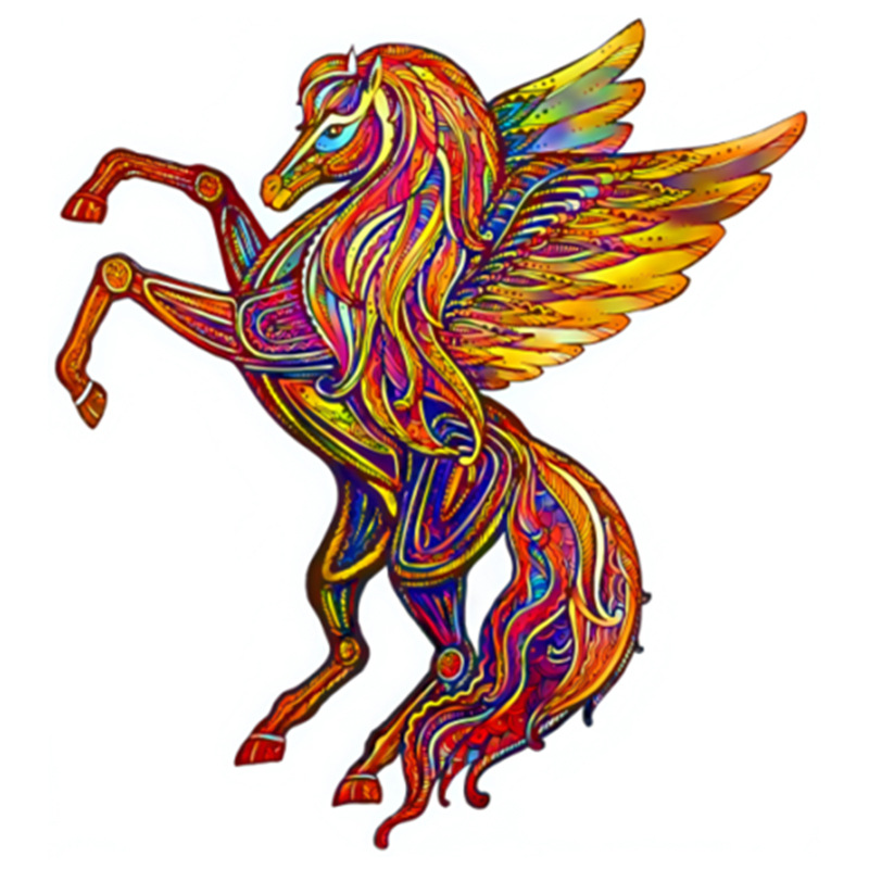 Especial en forma de rompecabezas de madera León búho Lobo Tyrannosaurus animal transfronterizo rompecabezas irregular bloques de construcción de los niños de juguete