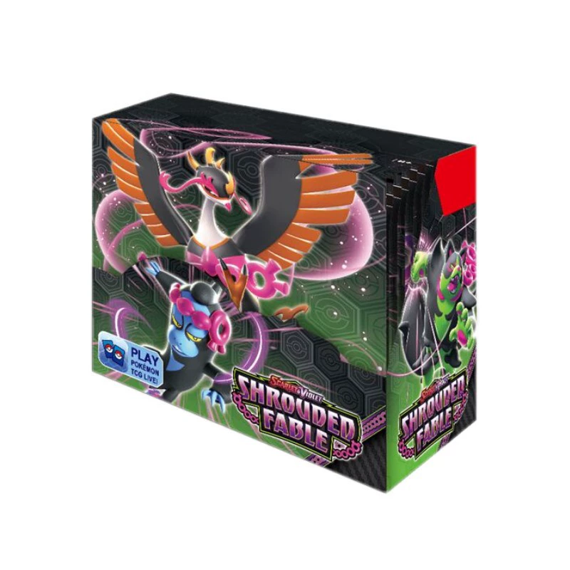 Карточка Покемона, сумка для розыгрыша Pokémon PTCG Ninja Frog слепая коробка Дракон Король Английский Затмённая Мифическая карточка
