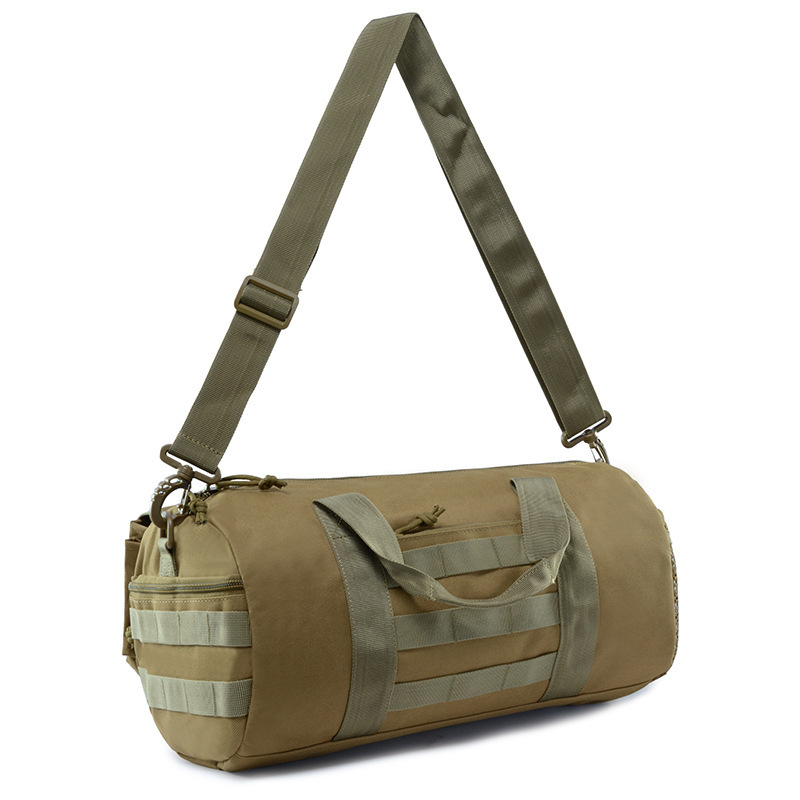 Outdoor sports camouflage backpack, military fan, mountaineering hiking bag, barrel bag, assault backpack, tactical outdoor wholesale manufacturer