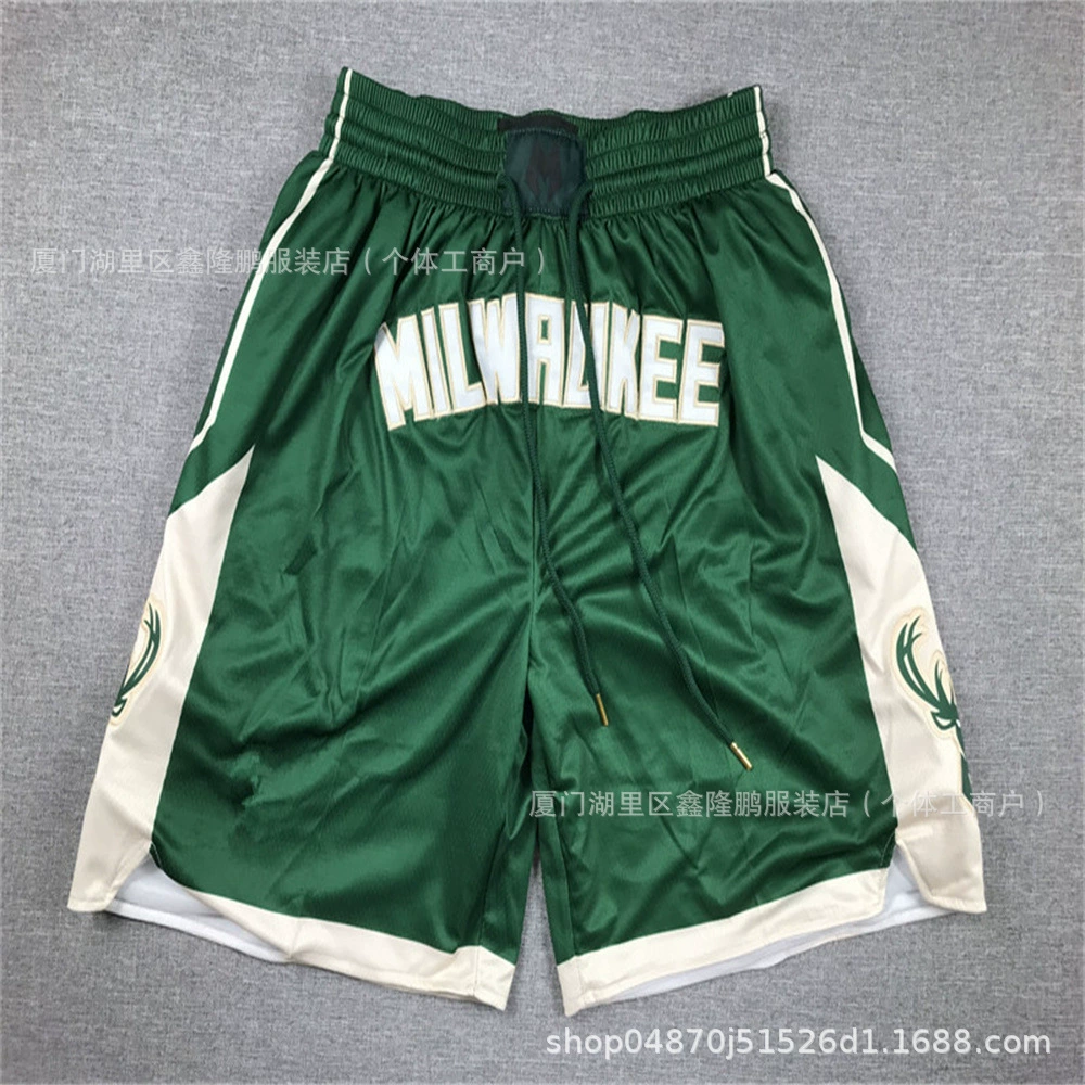 Американские карманные штаны Timberwolves NFL Lakers Clippers Bucks Heat Magic Mavericks Celtics Гортензиевые штаны