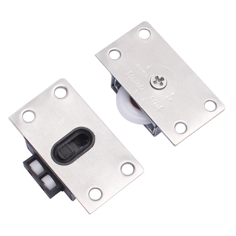 Dinite Acero inoxidable 388 puerta corredera rueda armario puerta silenciosa puerta corredera rueda cojinete polea superior e inferior fabricante de la rueda