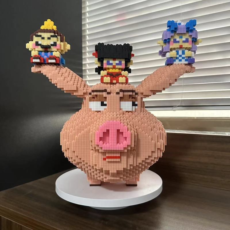 カピバラシリーズビルディングブロックおもちゃクロスボーダー卸売露店子供の教育組み立て装飾品立体パズルトレンディなおもちゃ|undefined