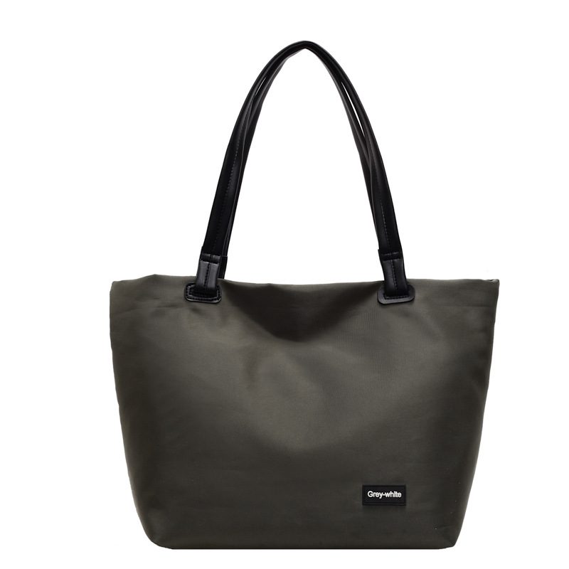 Minimalist Lightweight Nylon Tote Bag For Women 2025 New Large Capacity Commuter Bag Student Shoulder Bag Shopping Bag - Thumbnail 5