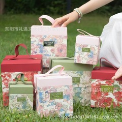 2025 新製品花の浮き影スクエアウェディングキャンディボックス結婚式婚約キャンディボックス金属お土産空箱